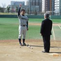 選手宣誓、学院大本間主将